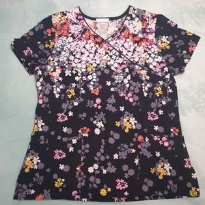 Floral Scrub Top